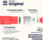 Dopper Original Drinkfles Tidal Teal 450ml - 100% Recyclebare Waterfles - BPA- en ftalaatvrij - Ideale Waterfles voor Onderweg, Fitness & Kantoor