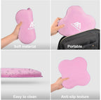 Flintronic Yoga-kniebeschermer, set van 2 antislip, yogamat, yoga-steunkussen, sportbalanskussen, comfortabele lichtgewicht ondersteuning voor knieën, handen, polsen en ellebogen - 20 x 20 cm, met
