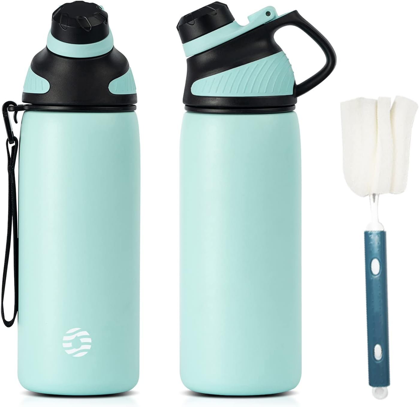Fjbottle RVS Waterfles Sport met Magnetische Dop – 1500ml, 1000ml, 800ml, 600ml, 400ml – BPA-vrij & Lekvrij – Geschikt voor Koolzuur – Thermosfles voor School, Fitness, Kinderen
