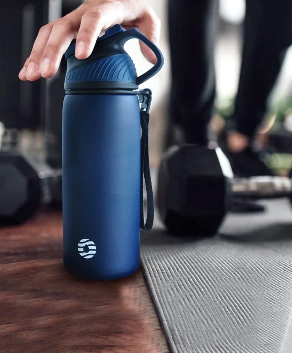 Fjbottle RVS Waterfles Sport met Magnetische Dop – 1500ml, 1000ml, 800ml, 600ml, 400ml – BPA-vrij & Lekvrij – Geschikt voor Koolzuur – Thermosfles voor School, Fitness, Kinderen