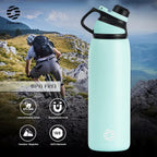 Fjbottle RVS Waterfles Sport met Magnetische Dop – 1500ml, 1000ml, 800ml, 600ml, 400ml – BPA-vrij & Lekvrij – Geschikt voor Koolzuur – Thermosfles voor School, Fitness, Kinderen