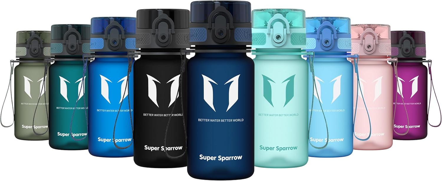 Super Sparrow Waterfles Sport 750ml – BPA-vrije Tritan Drinkfles, Lekvrij & Morsvrij – Lichtgewicht Herbruikbare Sportfles voor Fitness, Gym, Fietsen en Outdoor