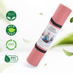 YOGATI – milieuvriendelijke yogamat - TPE, non-slip en dikke yogamat. Yoga Matten met Body Alignment Lines. Perfect Pilates Mat voor workout oefening, Gym en Fitness.
