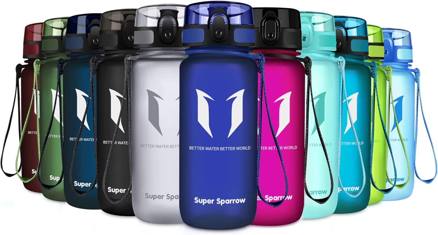 Super Sparrow Waterfles Sport 750ml – BPA-vrije Tritan Drinkfles, Lekvrij & Morsvrij – Lichtgewicht Herbruikbare Sportfles voor Fitness, Gym, Fietsen en Outdoor