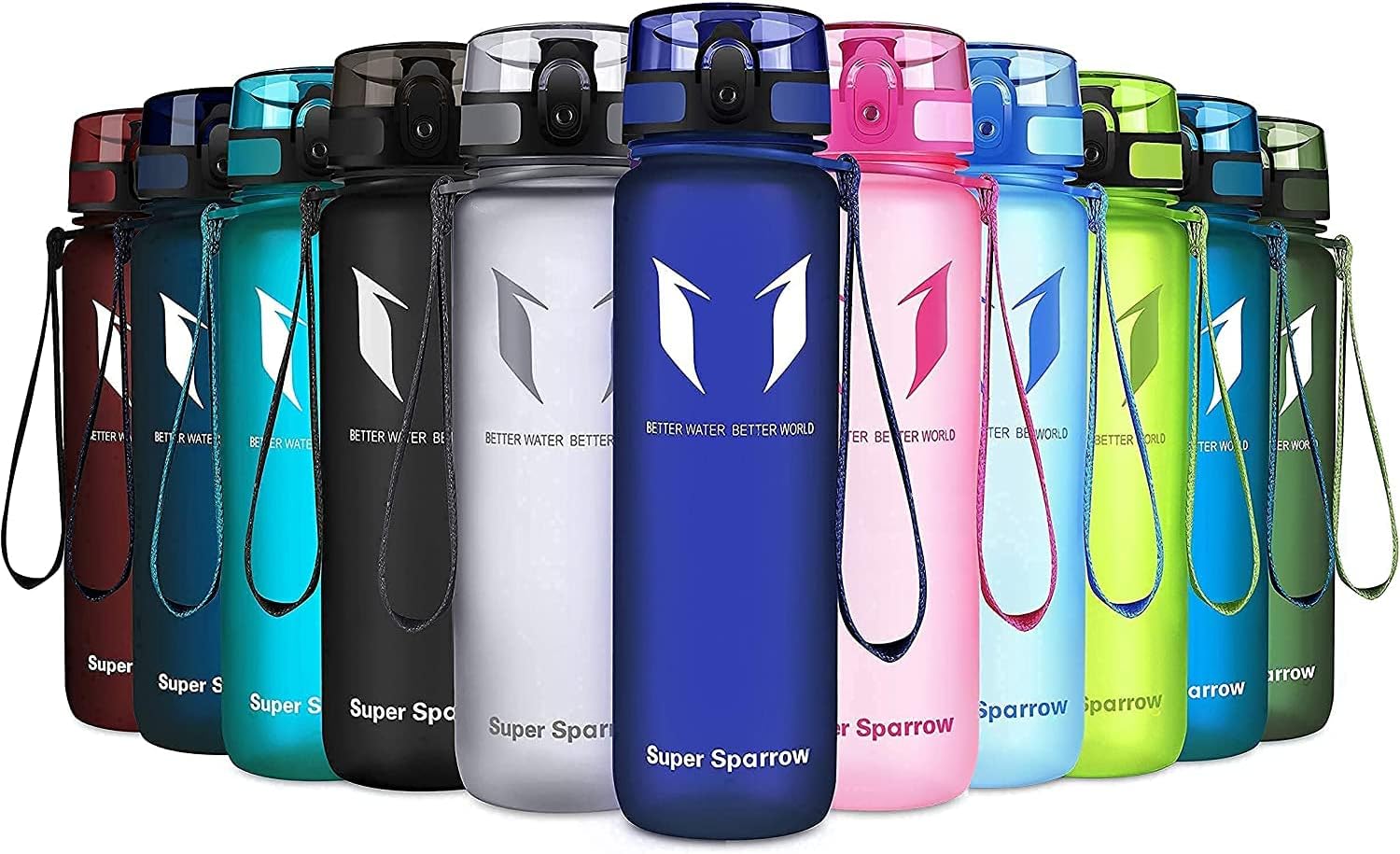 Super Sparrow Waterfles Sport 750ml – BPA-vrije Tritan Drinkfles, Lekvrij & Morsvrij – Lichtgewicht Herbruikbare Sportfles voor Fitness, Gym, Fietsen en Outdoor