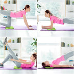 Flintronic Yoga-kniebeschermer, set van 2 antislip, yogamat, yoga-steunkussen, sportbalanskussen, comfortabele lichtgewicht ondersteuning voor knieën, handen, polsen en ellebogen - 20 x 20 cm, met