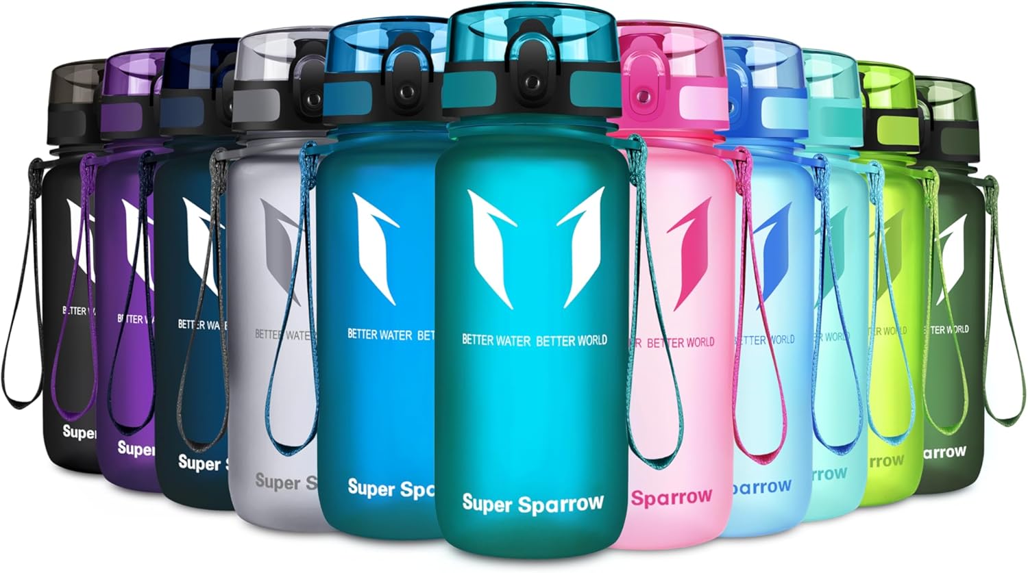 Super Sparrow Waterfles Sport 750ml – BPA-vrije Tritan Drinkfles, Lekvrij & Morsvrij – Lichtgewicht Herbruikbare Sportfles voor Fitness, Gym, Fietsen en Outdoor