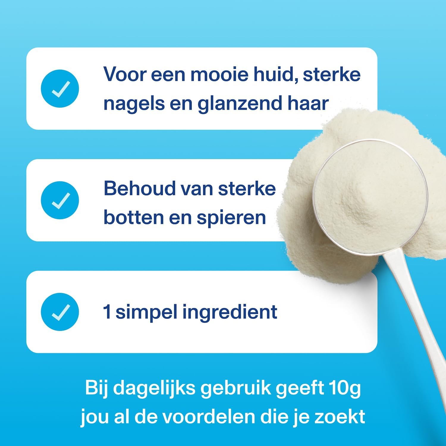Vital Proteins Collageen Peptiden Poeder Supplement (Type I, III), Gehydrolyseerd Collageen, Ondersteuning voor Haar, Huid, Nagels, Paleodieet, Glutenvrij, Niet-GGO, 20 g per Portie, 587 g