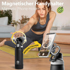 Fjbottle Thermosfles met rietje, magnetische handgreep voor telefoon + dubbel drinksysteem, sportfles, 1 l/700/600 ml, opening met 1 klik, BPA-vrij, lekvrij, voor fitnessstudio, yoga