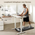 Walkingpad P1 loopband inklapbaar, walking pad 120×41,5 cm met APP afstandsbediening, opvouwbaar loopband voor thuis bureau 0,5-6km/u