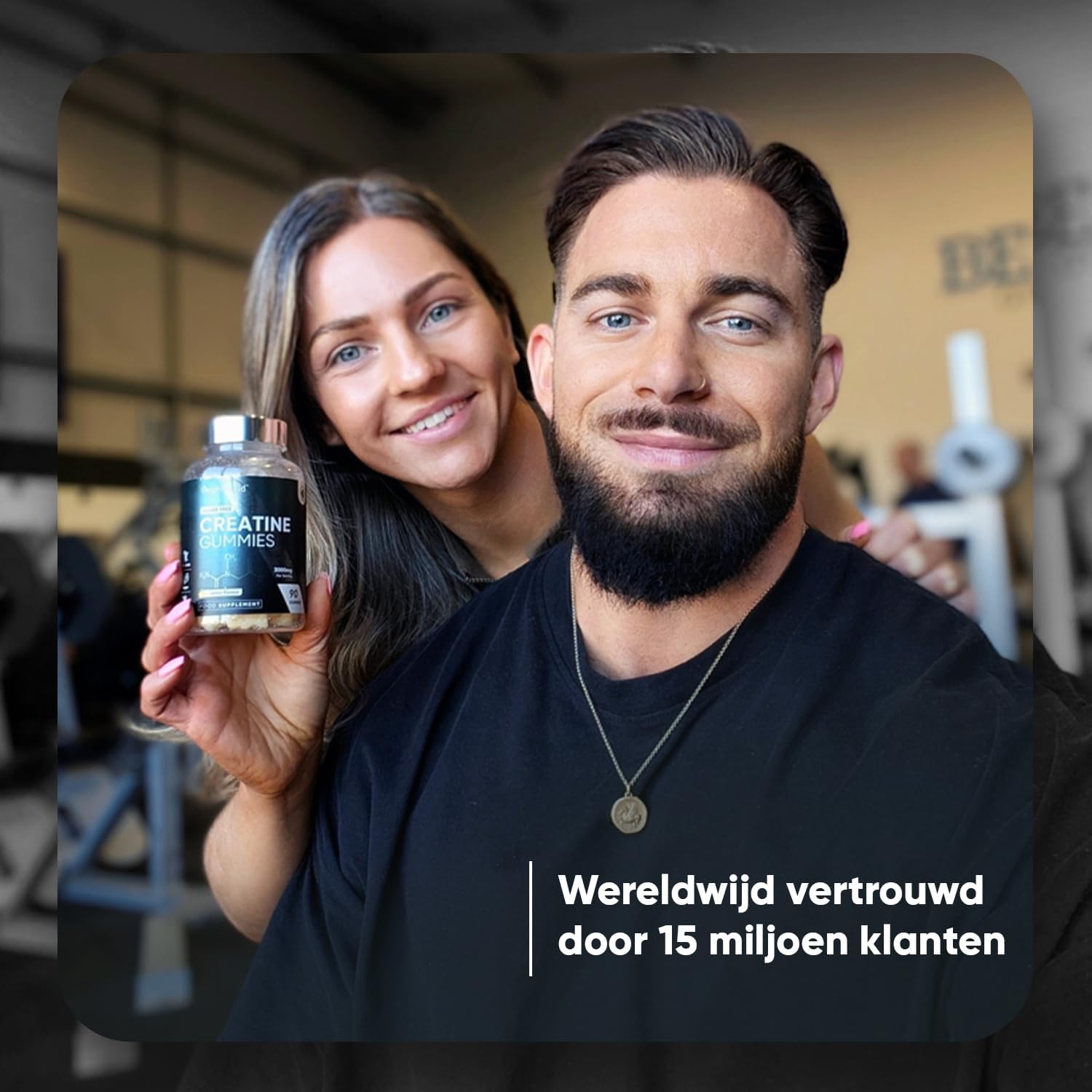 Creatine Monohydraat gummies - 5000 mg Creatine Monohydraat - 90 vegan en suikervrije gummies - Alternatief voor capsules, tabletten of poeder - Natuurlijke citroensmaak - Van WeightWorld