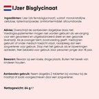 IJzer Bisglycinaat tabletten - 28 mg IJzer per portie - 400 tabletten voor 6+ maanden voorraad - Gemaakt in het Verenigd Koninkrijk - Vegan - Makkelijk slikbare mini-tabletten - Van WeightWorld