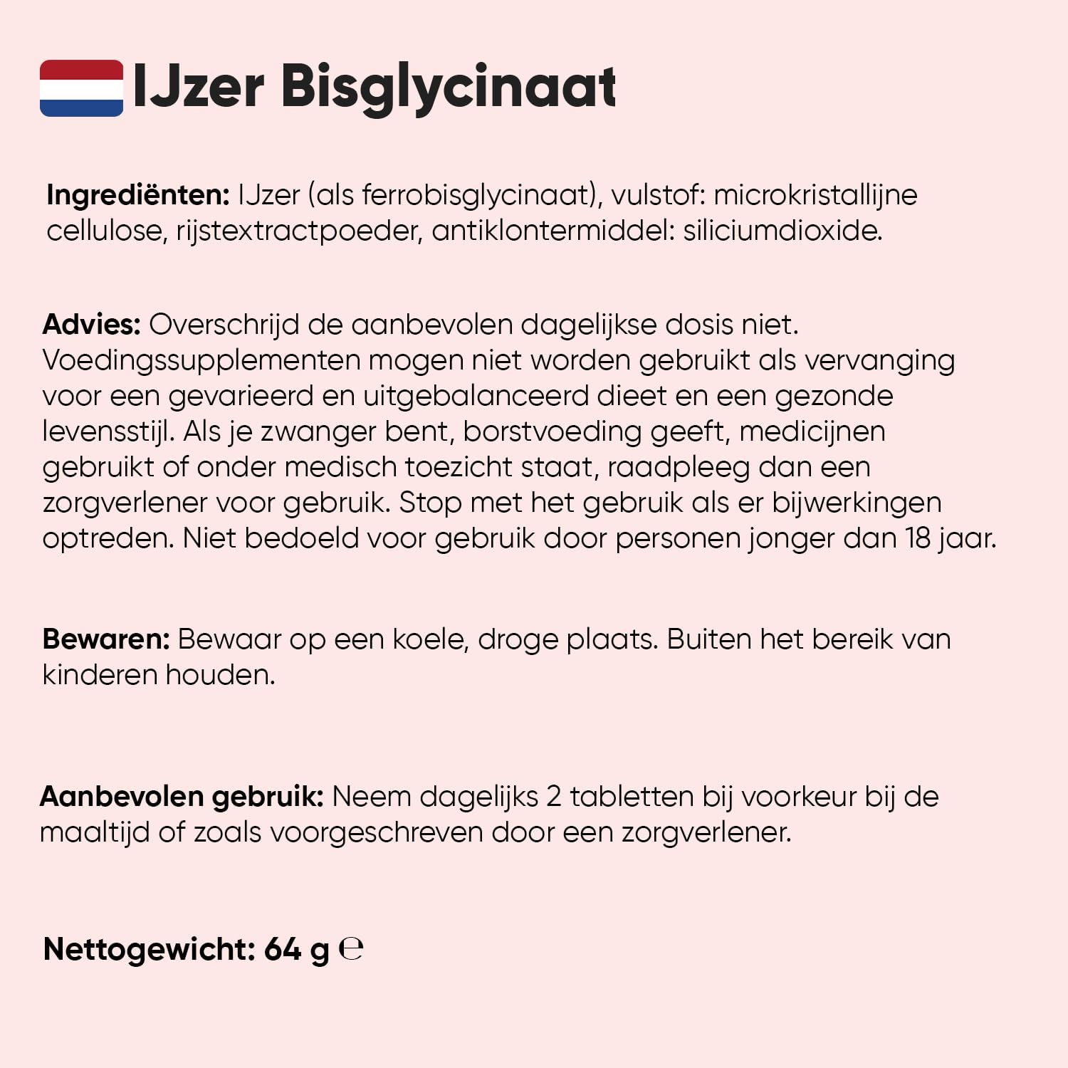 IJzer Bisglycinaat tabletten - 28 mg IJzer per portie - 400 tabletten voor 6+ maanden voorraad - Gemaakt in het Verenigd Koninkrijk - Vegan - Makkelijk slikbare mini-tabletten - Van WeightWorld