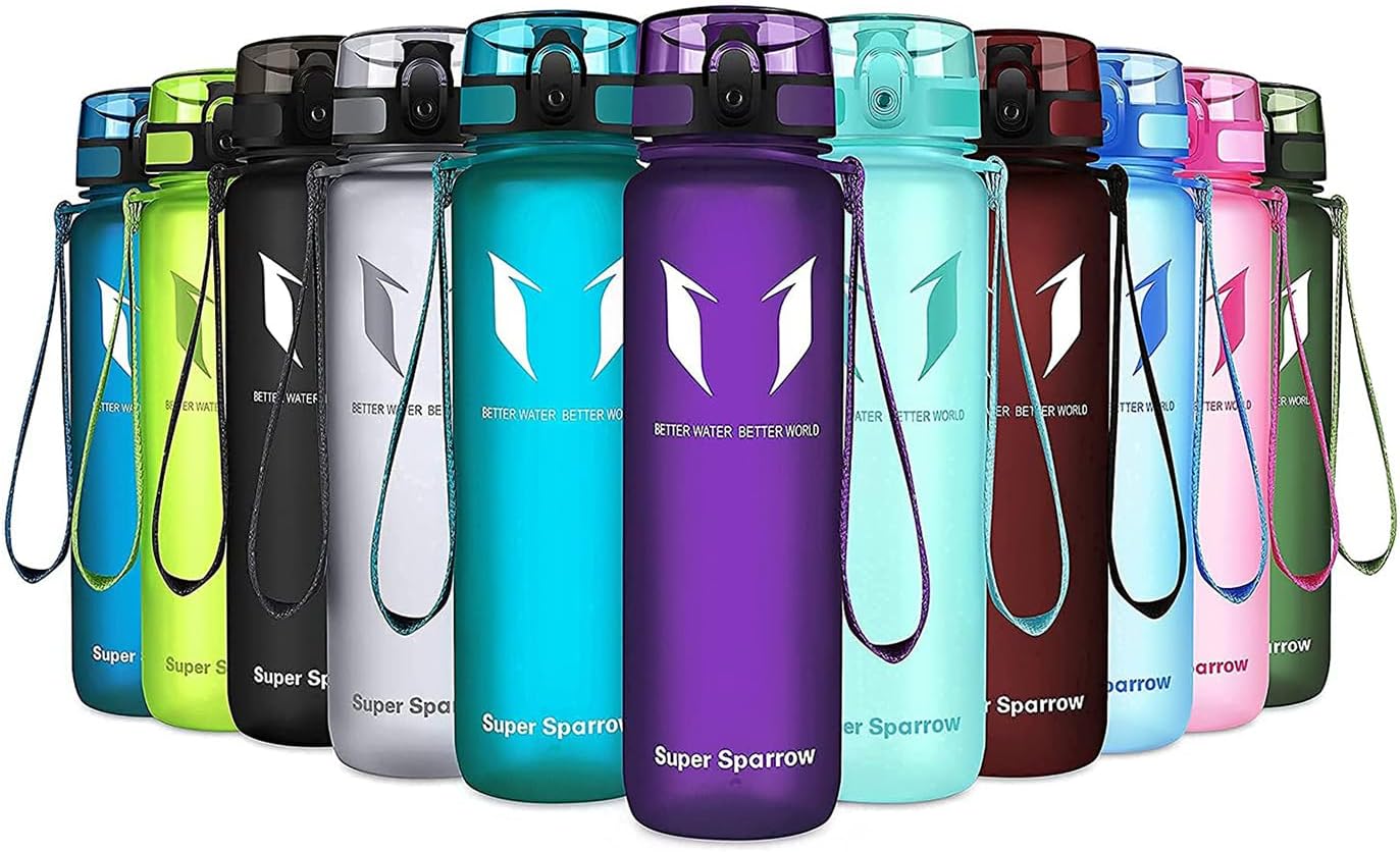 Super Sparrow Waterfles Sport 750ml – BPA-vrije Tritan Drinkfles, Lekvrij & Morsvrij – Lichtgewicht Herbruikbare Sportfles voor Fitness, Gym, Fietsen en Outdoor