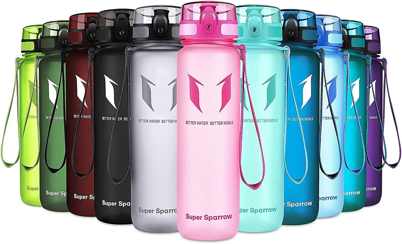 Super Sparrow Waterfles Sport 750ml – BPA-vrije Tritan Drinkfles, Lekvrij & Morsvrij – Lichtgewicht Herbruikbare Sportfles voor Fitness, Gym, Fietsen en Outdoor