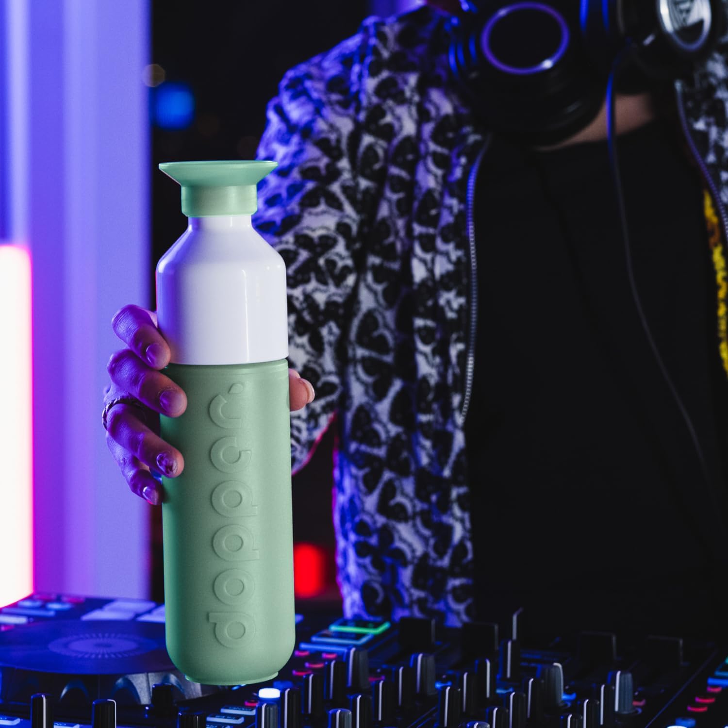 Dopper Original Drinkfles Tidal Teal 450ml - 100% Recyclebare Waterfles - BPA- en ftalaatvrij - Ideale Waterfles voor Onderweg, Fitness & Kantoor