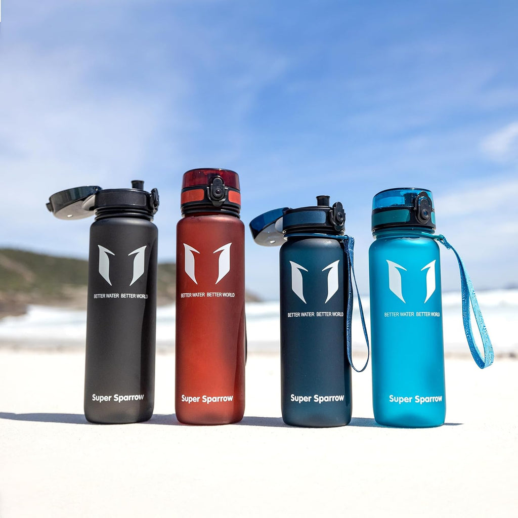 Super Sparrow Waterfles Sport 750ml – BPA-vrije Tritan Drinkfles, Lekvrij & Morsvrij – Lichtgewicht Herbruikbare Sportfles voor Fitness, Gym, Fietsen en Outdoor