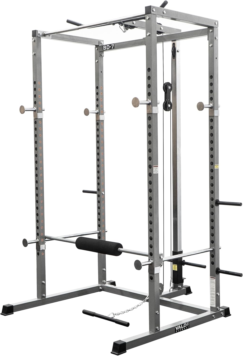 Valor Fitness BD-7 Power Rack met Lat bevestigingsstrips
