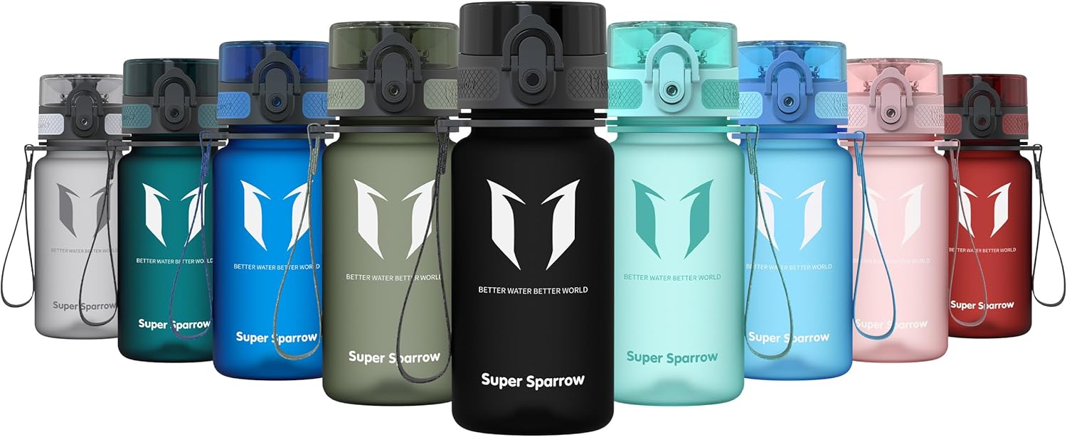 Super Sparrow Waterfles Sport 750ml – BPA-vrije Tritan Drinkfles, Lekvrij & Morsvrij – Lichtgewicht Herbruikbare Sportfles voor Fitness, Gym, Fietsen en Outdoor