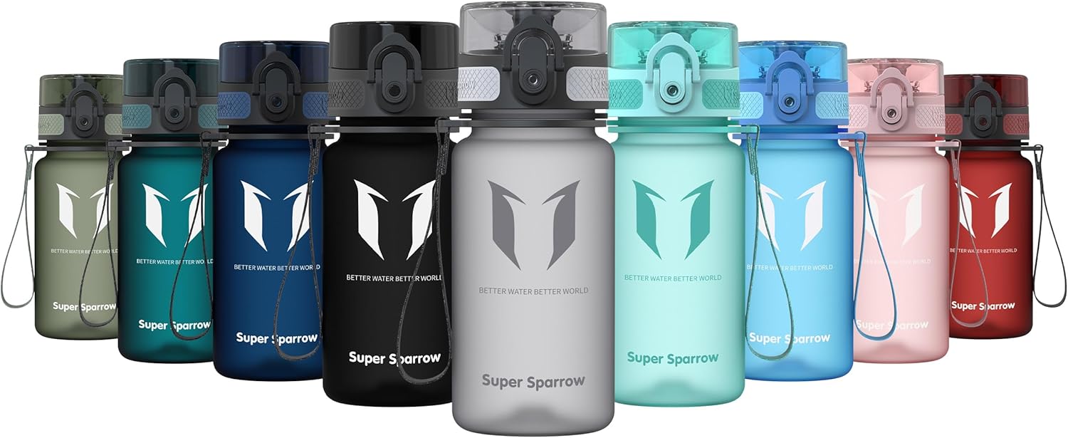 Super Sparrow Waterfles Sport 750ml – BPA-vrije Tritan Drinkfles, Lekvrij & Morsvrij – Lichtgewicht Herbruikbare Sportfles voor Fitness, Gym, Fietsen en Outdoor