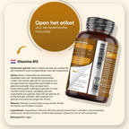 Vitamine B12 tabletten - 450 vegan vitamine B12 micro-tabletten - 1000 mcg methylcobalamine per portie - Meer dan 1 jaar voorraad - Ideaal voor vegetariërs en veganisten - Van WeightWorld