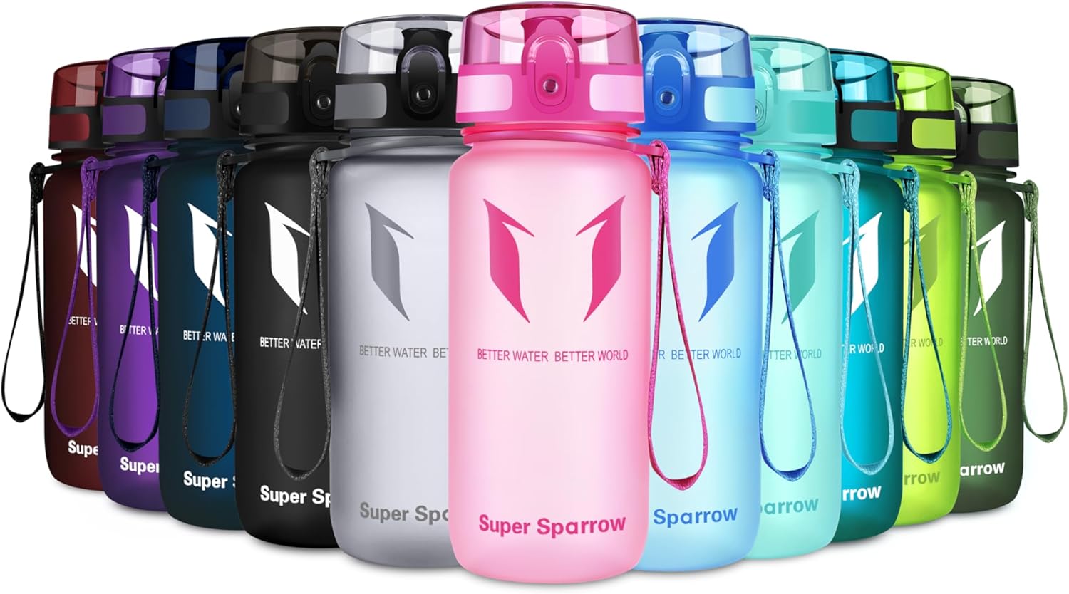 Super Sparrow Waterfles Sport 750ml – BPA-vrije Tritan Drinkfles, Lekvrij & Morsvrij – Lichtgewicht Herbruikbare Sportfles voor Fitness, Gym, Fietsen en Outdoor