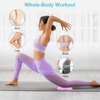 Flintronic Yoga-kniebeschermer, set van 2 antislip, yogamat, yoga-steunkussen, sportbalanskussen, comfortabele lichtgewicht ondersteuning voor knieën, handen, polsen en ellebogen - 20 x 20 cm, met