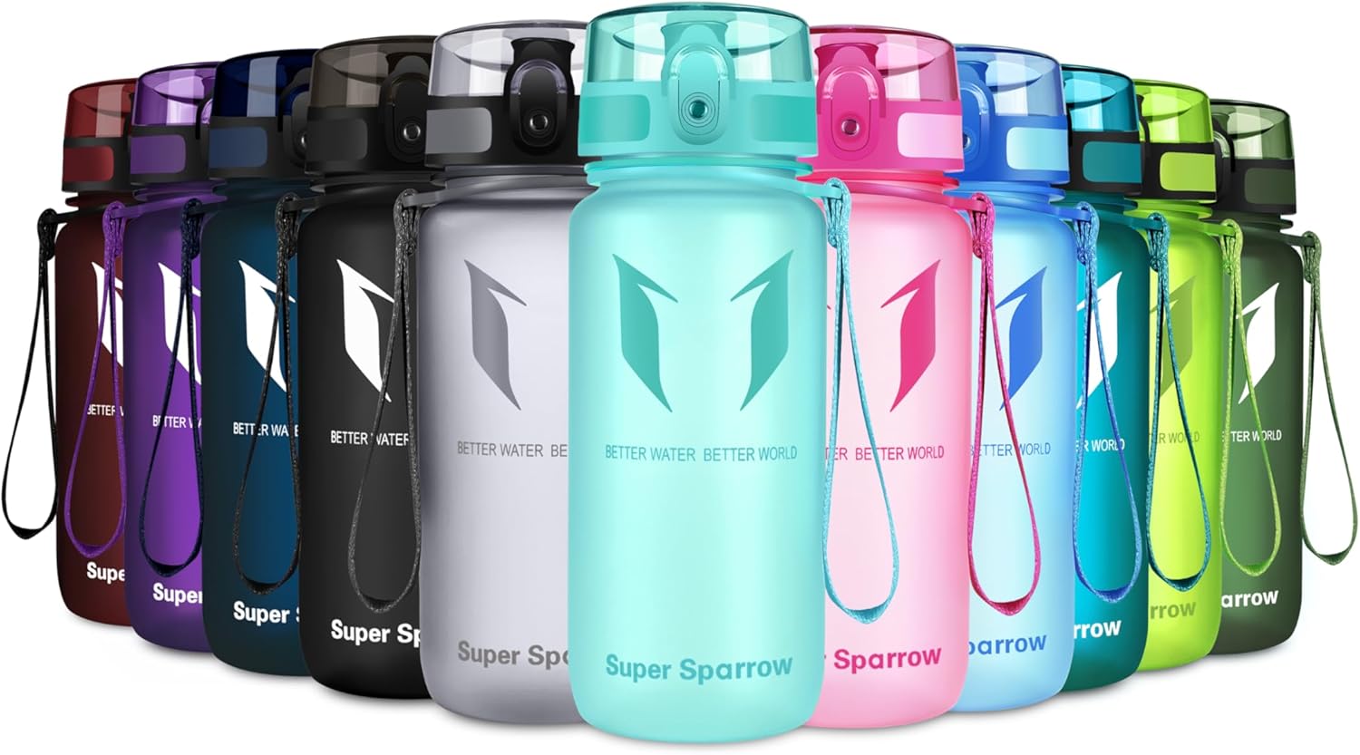 Super Sparrow Waterfles Sport 750ml – BPA-vrije Tritan Drinkfles, Lekvrij & Morsvrij – Lichtgewicht Herbruikbare Sportfles voor Fitness, Gym, Fietsen en Outdoor