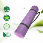 YOGATI – milieuvriendelijke yogamat - TPE, non-slip en dikke yogamat. Yoga Matten met Body Alignment Lines. Perfect Pilates Mat voor workout oefening, Gym en Fitness.