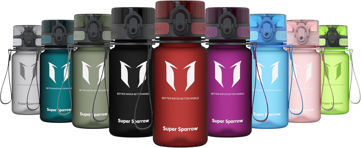 Super Sparrow Waterfles Sport 750ml – BPA-vrije Tritan Drinkfles, Lekvrij & Morsvrij – Lichtgewicht Herbruikbare Sportfles voor Fitness, Gym, Fietsen en Outdoor