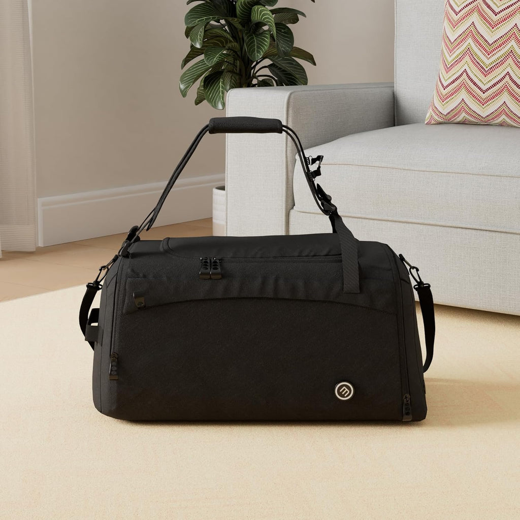 Sporttas Gymbag Reistas 40L / 60L | Trainingstas met Rugzak-Functie Schoenencompartiment Vak voor natte Kleding | Sportrugzak Fitness Tas Weekender Zwemtas Duffelbag Sportzak Fitnesszak Sportbag Heren