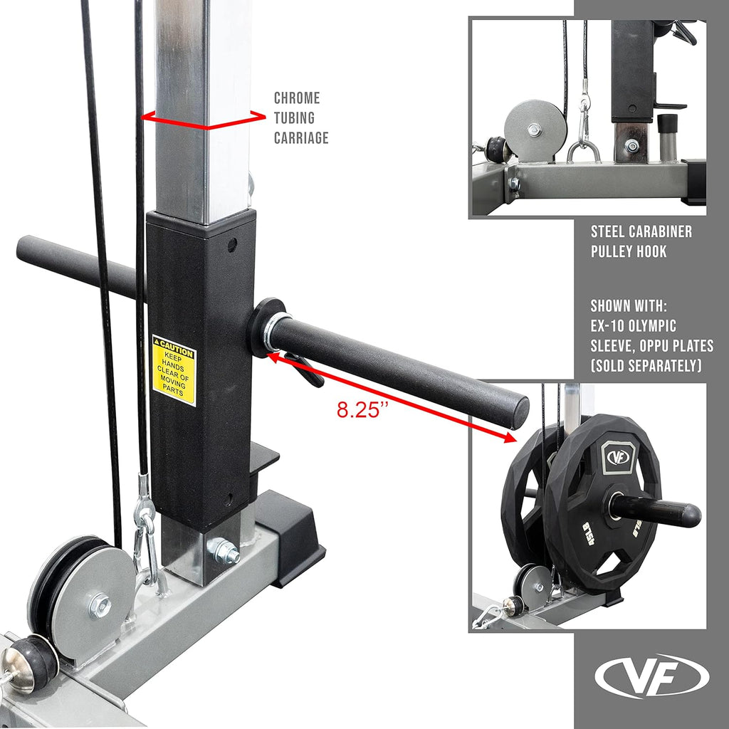 Valor Fitness BD-7 Power Rack met Lat bevestigingsstrips