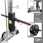 Valor Fitness BD-7 Power Rack met Lat bevestigingsstrips
