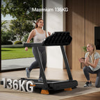 LONTEK Opvouwbare loopband met helling 15%, walking pad met helling 12 km/u, loopband voor thuis met 3.0 PK motor en LED-display, maximale belasting 136 kg