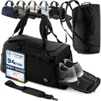 Sporttas Gymbag Reistas 40L / 60L | Trainingstas met Rugzak-Functie Schoenencompartiment Vak voor natte Kleding | Sportrugzak Fitness Tas Weekender Zwemtas Duffelbag Sportzak Fitnesszak Sportbag Heren