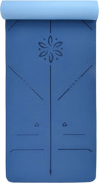 YOGATI – milieuvriendelijke yogamat - TPE, non-slip en dikke yogamat. Yoga Matten met Body Alignment Lines. Perfect Pilates Mat voor workout oefening, Gym en Fitness.