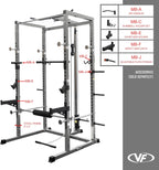 Valor Fitness BD-7 Power Rack met Lat bevestigingsstrips