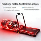 Walking Pad/loopband voor thuis, inklapbaar, 3-in-1 mini-loopband met handgreep, stil en plat, tot 120 kg, geschikt voor bureau en thuiskantoor, senioren en revalidatie, FunLife F1