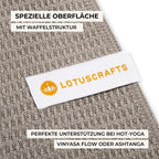 Lotuscrafts Yoga Handdoek Wet Grip - antislip & sneldrogend - slipvrije yogahanddoek met sterke grip - yogadoek ideaal voor Hot Yoga [183 x 61 cm].