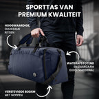 Sporttas Gymbag Reistas 40L / 60L | Trainingstas met Rugzak-Functie Schoenencompartiment Vak voor natte Kleding | Sportrugzak Fitness Tas Weekender Zwemtas Duffelbag Sportzak Fitnesszak Sportbag Heren
