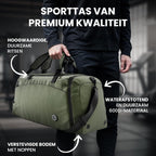 Sporttas Gymbag Reistas 40L / 60L | Trainingstas met Rugzak-Functie Schoenencompartiment Vak voor natte Kleding | Sportrugzak Fitness Tas Weekender Zwemtas Duffelbag Sportzak Fitnesszak Sportbag Heren