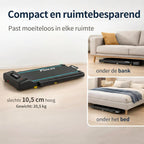 Walking Pad/loopband voor thuis, inklapbaar, 3-in-1 mini-loopband met handgreep, stil en plat, tot 120 kg, geschikt voor bureau en thuiskantoor, senioren en revalidatie, FunLife F1