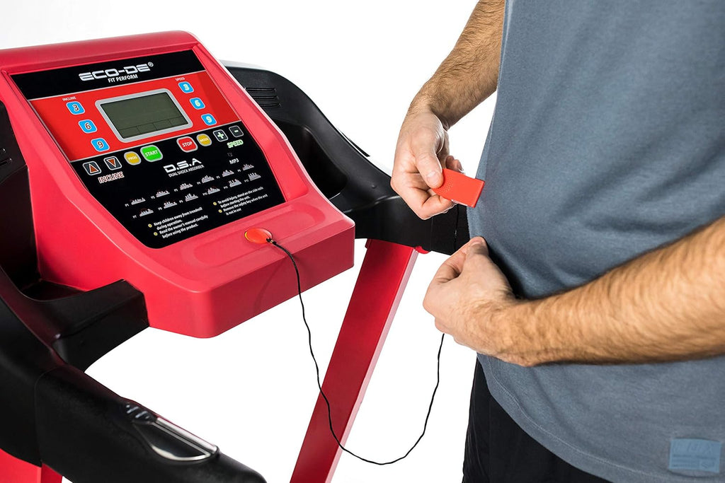 ECODE® loopband, inklapbaar, met DSA Double Shock Absorber en helling, loopapparaat, Bluetooth en LCD-display, loopbanden Treadmill 12 programma's (optioneel massageapparaat)