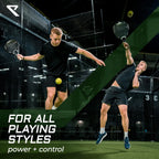 RYZE PEGASUS Padel Racket van 100% koolstofvezel - Maximale kracht + control - Pro Padel Tennisracket met EVA-15 Flex Foam - Licht en duurzaam met 360 g - Gratis draagtas inbegrepen