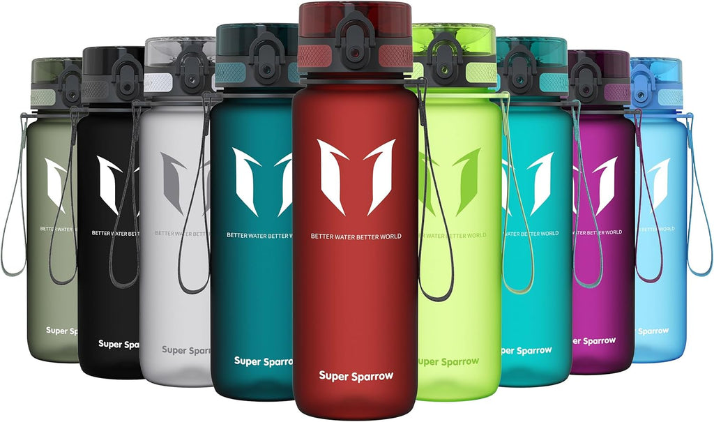 Super Sparrow Waterfles Sport 750ml – BPA-vrije Tritan Drinkfles, Lekvrij & Morsvrij – Lichtgewicht Herbruikbare Sportfles voor Fitness, Gym, Fietsen en Outdoor