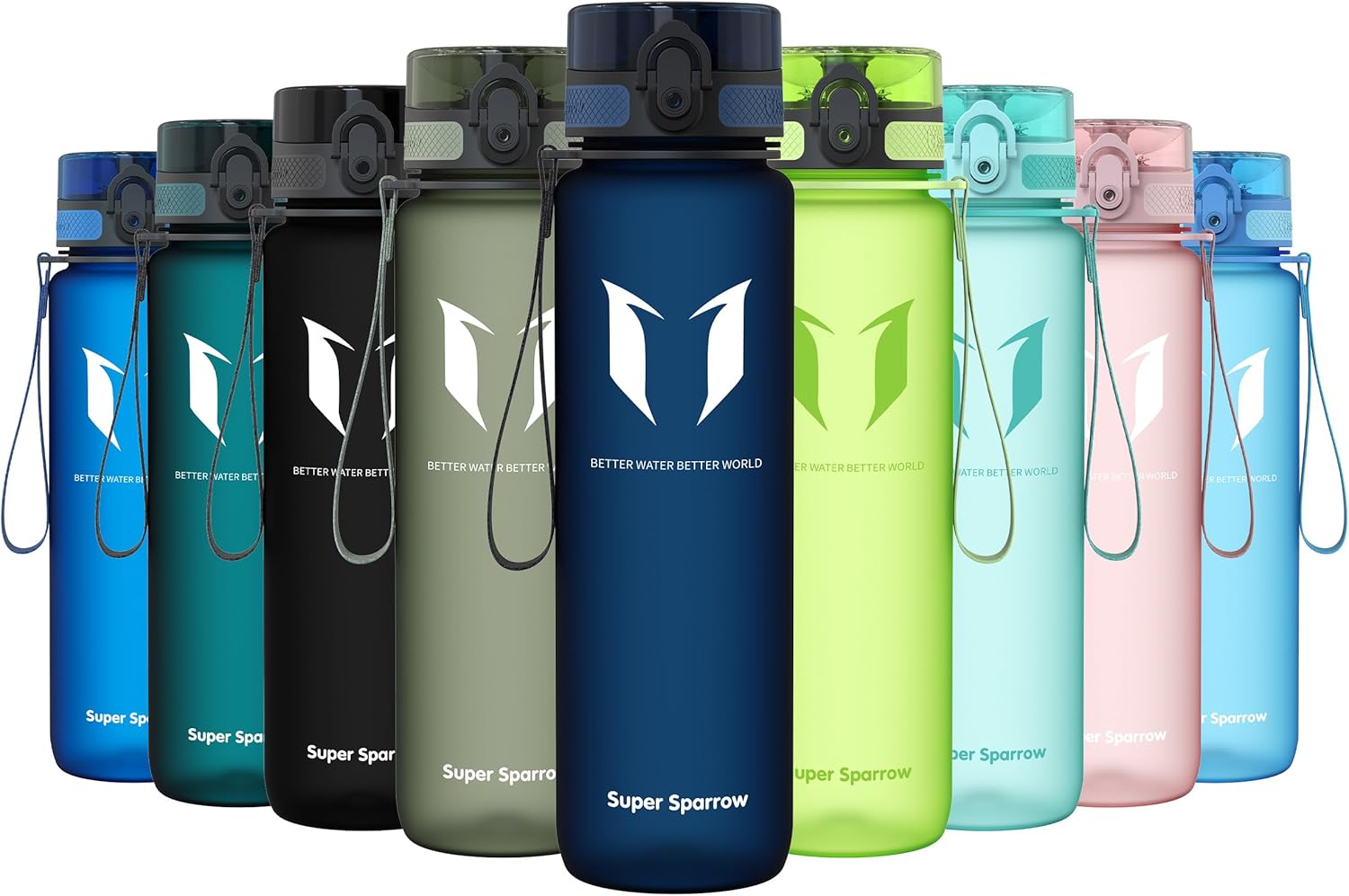 Super Sparrow Waterfles Sport 750ml – BPA-vrije Tritan Drinkfles, Lekvrij & Morsvrij – Lichtgewicht Herbruikbare Sportfles voor Fitness, Gym, Fietsen en Outdoor