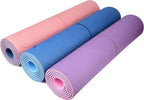 YOGATI – milieuvriendelijke yogamat - TPE, non-slip en dikke yogamat. Yoga Matten met Body Alignment Lines. Perfect Pilates Mat voor workout oefening, Gym en Fitness.