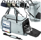 Sporttas Gymbag Reistas 40L / 60L | Trainingstas met Rugzak-Functie Schoenencompartiment Vak voor natte Kleding | Sportrugzak Fitness Tas Weekender Zwemtas Duffelbag Sportzak Fitnesszak Sportbag Heren