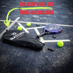 MATCHU - Padel racket - Inclusief een draagtas - 100% carbon frame, fiberglasse toplaag en zacht EVA foam - 3D grip technologie