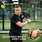 RYZE PEGASUS Padel Racket van 100% koolstofvezel - Maximale kracht + control - Pro Padel Tennisracket met EVA-15 Flex Foam - Licht en duurzaam met 360 g - Gratis draagtas inbegrepen